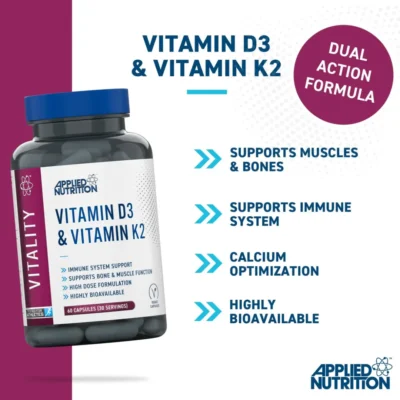 VITAMIN D3 & K2 - 60 CAPSULES