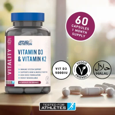 VITAMIN D3 & K2 - 60 CAPSULES