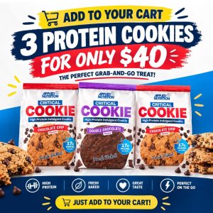 3 cookies Critical High Protein Cookies Box (3 units)