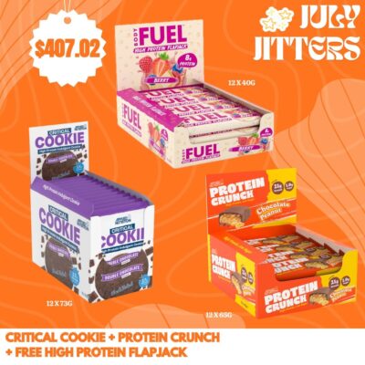 Critical High Protein Cookies + Protein Crunch + Free Body Fuel High Protein FlapJack